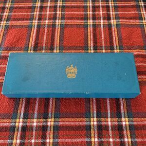 Vintage CD Peacock Jewelers Chicago Since 1837 Jewelry Box Cardboard Teal 8 1/4”